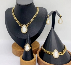 Stainless steel jewelry necklace earring bracelet ring Wholesale