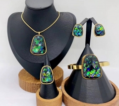 Stainless steel jewelry necklace earring bracelet ring Wholesale