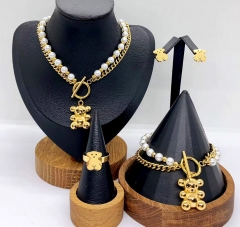 Stainless steel jewelry necklace earring bracelet ring Wholesale