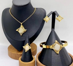 Stainless steel jewelry necklace earring bracelet ring Wholesale